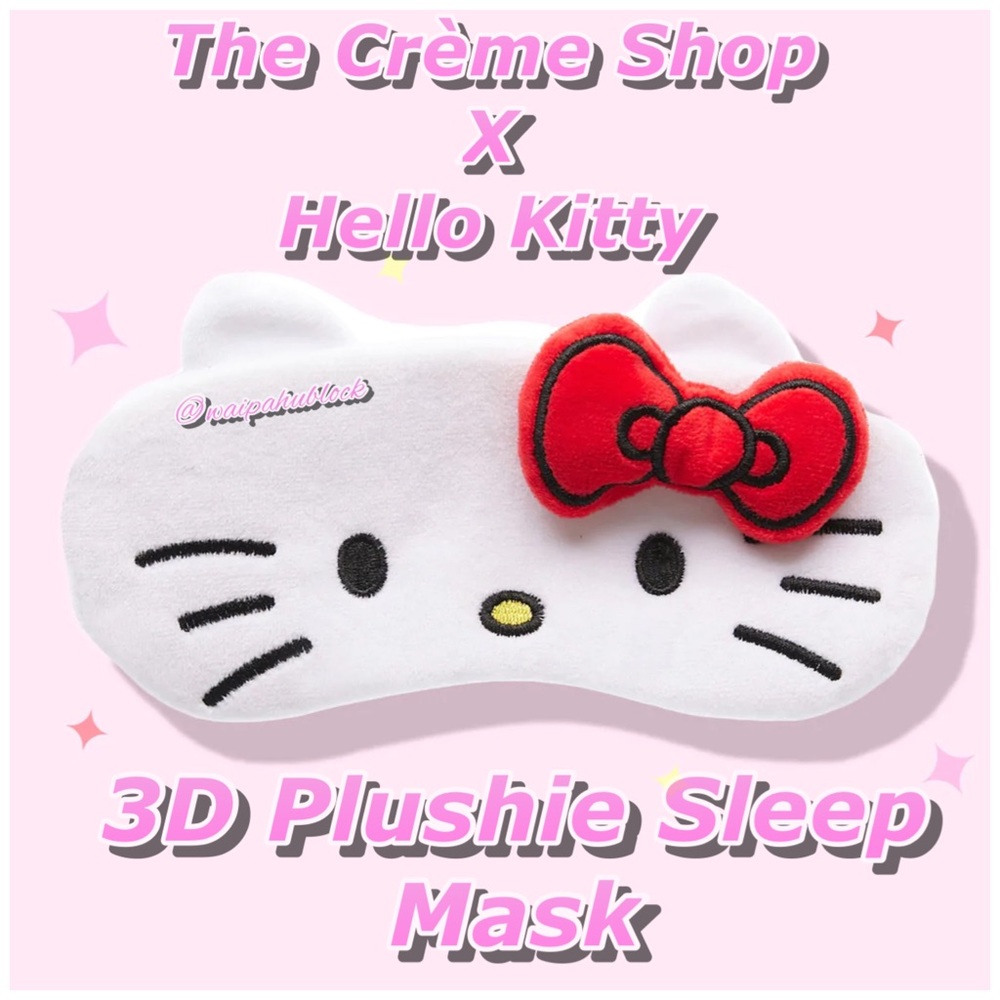 The Crème Shop x Hello Kitty Plushie Sleep Mask